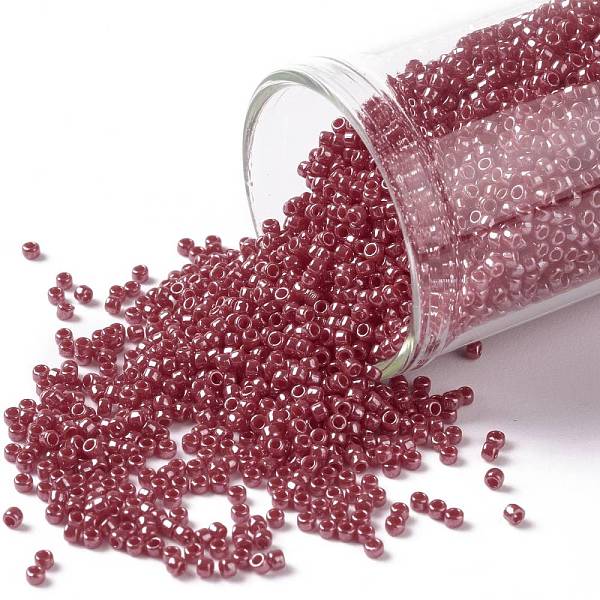 PandaHall TOHO Round Seed Beads, Japanese Seed Beads, (125) Opaque Luster Cherry, 15/0, 1.5mm, Hole: 0.7mm, about 15000pcs/50g Glass Red
PandaHall TOHO Round Seed Beads, Japanese Seed Beads, (125) Opaque Luster Cherry, 15/0, 1.5mm, Hole: 0.7mm, about 15000pcs/50g Glass Red