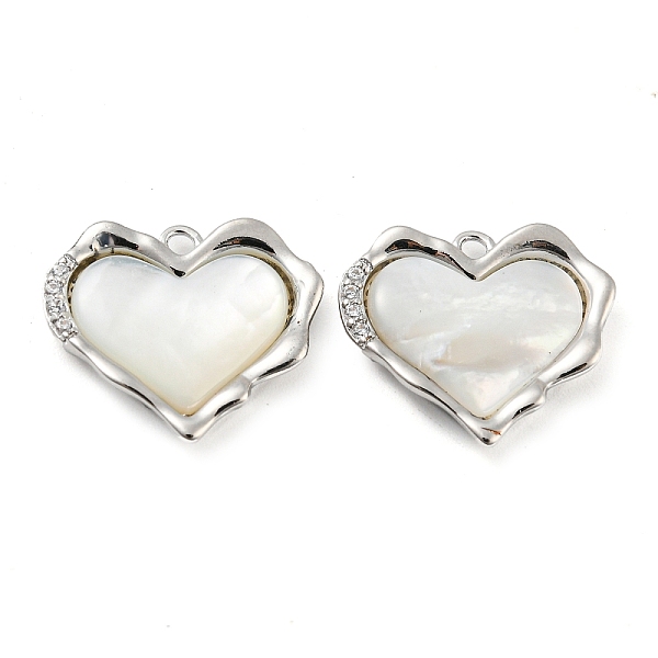 PandaHall Natural Freshwater Shell Pendants, Brass Micro Pave Clear Cubic Zirconia Heart Charms, Platinum, 15x17x2.5mm, Hole: 1.2mm...
PandaHall Natural Freshwater Shell Pendants, Brass Micro Pave Clear Cubic Zirconia Heart Charms, Platinum, 15x17x2.5mm, Hole: 1.2mm...