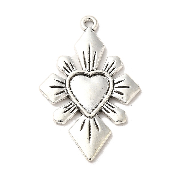 PandaHall Tibetan Style Alloy Pendants, Cadmium Free & Lead Free, Sacred Heart, Antique Silver, 40x25.5x2.5mm, Hole: 1.8mm, about...
PandaHall Tibetan Style Alloy Pendants, Cadmium Free & Lead Free, Sacred Heart, Antique Silver, 40x25.5x2.5mm, Hole: 1.8mm, about...