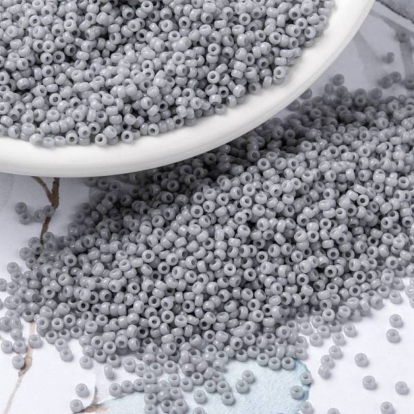 PandaHall MIYUKI Round Rocailles Beads, Japanese Seed Beads, (RR498) Opaque Cement Gray, 15/0, 1.5mm, Hole: 0.7mm, about 5555pcs/bottle...
PandaHall MIYUKI Round Rocailles Beads, Japanese Seed Beads, (RR498) Opaque Cement Gray, 15/0, 1.5mm, Hole: 0.7mm, about 5555pcs/bottle...