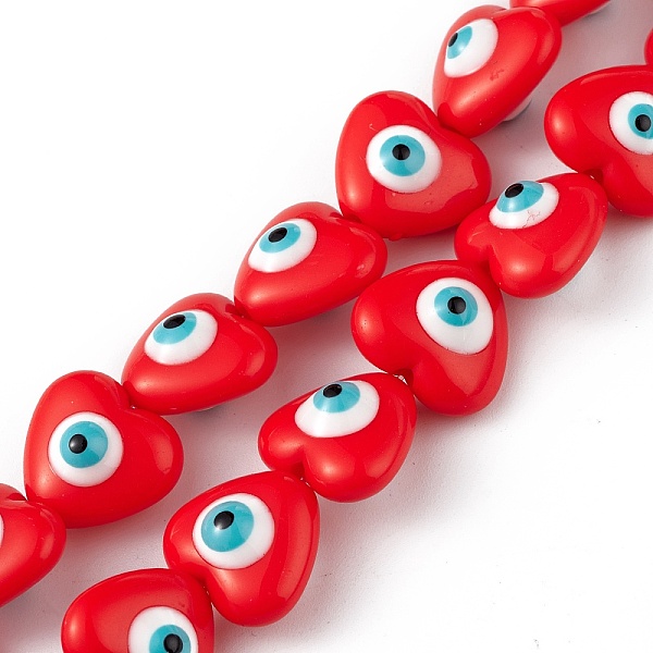 PandaHall Evil Eye Resin Beads Strands, Heart, Red, 12.5x14x9mm, Hole: 1.8mm, about 30pcs/strand, 14.25 inch(36.2cm) Resin Heart Red
PandaHall Evil Eye Resin Beads Strands, Heart, Red, 12.5x14x9mm, Hole: 1.8mm, about 30pcs/strand, 14.25 inch(36.2cm) Resin Heart Red