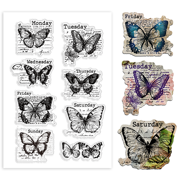 PandaHall PH Butterfly Clear Stamps, Vintage Week Label Silicone Stamp Transparent Seal Stamps Rubber Stamps for Paper Crafting Handmade...
PandaHall PH Butterfly Clear Stamps, Vintage Week Label Silicone Stamp Transparent Seal Stamps Rubber Stamps for Paper Crafting Handmade...
