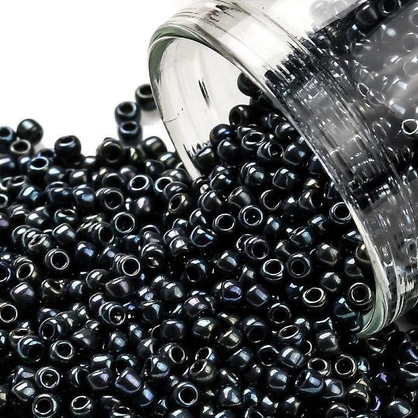 PandaHall TOHO Round Seed Beads, Japanese Seed Beads, (88) Metallic Cosmos, 11/0, 2.2mm, Hole: 0.8mm, about 1103pcs/10g Glass Blue
PandaHall TOHO Round Seed Beads, Japanese Seed Beads, (88) Metallic Cosmos, 11/0, 2.2mm, Hole: 0.8mm, about 1103pcs/10g Glass Blue