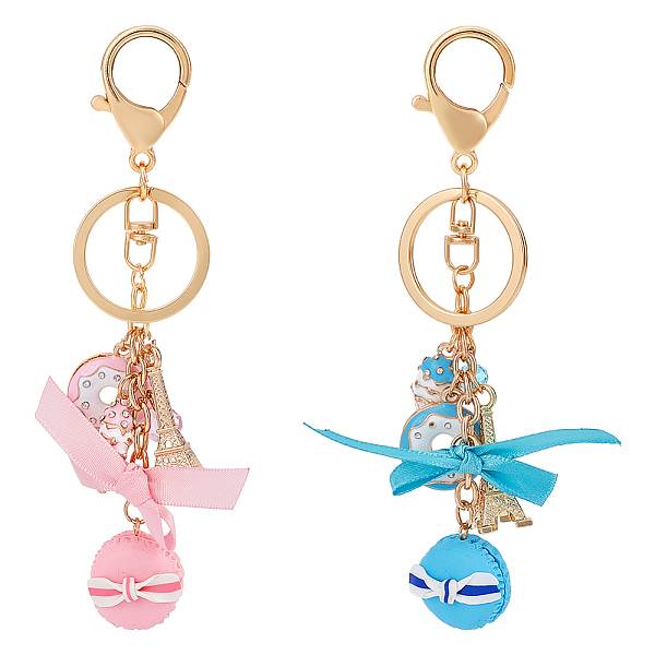 PandaHall WADORN 2Pcs 2 Colors Cute Sweet Macaron Cake Resin Keychain, Handbag Accessories Ice Cream Eiffel Tower Keychain for Women Girls..., Multicolor
PandaHall WADORN 2Pcs 2 Colors Cute Sweet Macaron Cake Resin Keychain, Handbag Accessories Ice Cream Eiffel Tower Keychain for Women Girls..., Multicolor