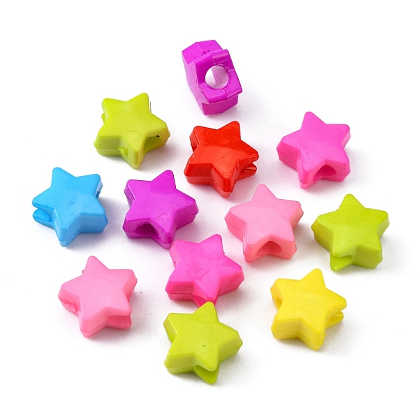 PandaHall Opaque Acrylic European Beads, Large Hole Star Beads, Mixed Color, 13x13x7mm, Hole: 4mm, about 1050pcs/500g Acrylic Star..., Multicolor
PandaHall Opaque Acrylic European Beads, Large Hole Star Beads, Mixed Color, 13x13x7mm, Hole: 4mm, about 1050pcs/500g Acrylic Star..., Multicolor
