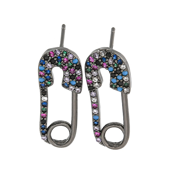 PandaHall Rack Plating Brass Micro Pave Clear Cubic Zirconia Stud Earring, Cadmium Free & Lead Free, Long-Lasting Plated, Brooch, Black...
PandaHall Rack Plating Brass Micro Pave Clear Cubic Zirconia Stud Earring, Cadmium Free & Lead Free, Long-Lasting Plated, Brooch, Black...