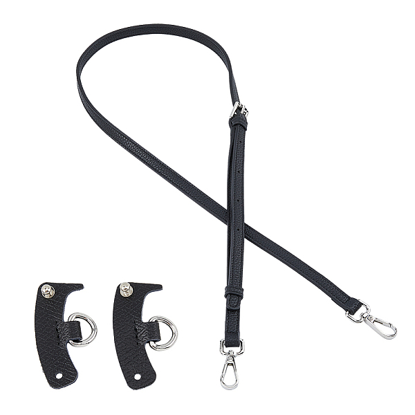 PandaHall Leather Crossbody Long Purse Straps, with Undamaged Bag D Ring Connector, Black, 108~120.5x1.1cm Leather Black
PandaHall Leather Crossbody Long Purse Straps, with Undamaged Bag D Ring Connector, Black, 108~120.5x1.1cm Leather Black