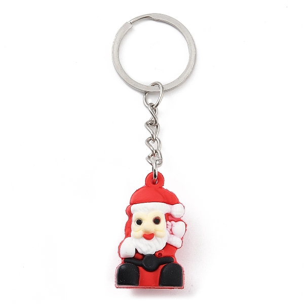PandaHall Christmas Themed Iron Keychains, with Silicone Pendants, Santa Claus, 8.5cm, Santa Claus: 32x19x16mm Silicone Santa Claus
PandaHall Christmas Themed Iron Keychains, with Silicone Pendants, Santa Claus, 8.5cm, Santa Claus: 32x19x16mm Silicone Santa Claus