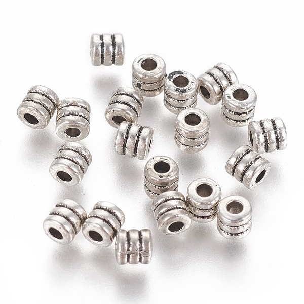PandaHall Tibetan Style Alloy Bead Spacers, Column, Antique Silver, Lead Free & Cadmium Free, Column, 4x4mm, Hole: 2mm Alloy Column
PandaHall Tibetan Style Alloy Bead Spacers, Column, Antique Silver, Lead Free & Cadmium Free, Column, 4x4mm, Hole: 2mm Alloy Column