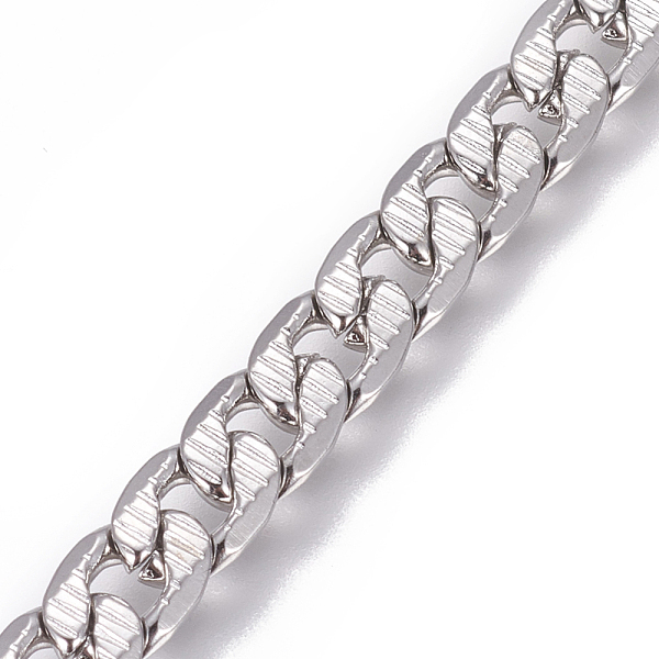 PandaHall 304 Stainless Steel Cuban Link Chains, Chunky Curb Chains, Twisted Chains, Unwelded, Textured, Stainless Steel Color, 5.5mm, Links...
PandaHall 304 Stainless Steel Cuban Link Chains, Chunky Curb Chains, Twisted Chains, Unwelded, Textured, Stainless Steel Color, 5.5mm, Links...