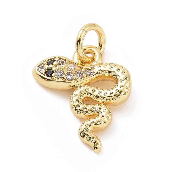 PandaHall Brass Micro Pave Cubic Zirconia Charms, with Jump Ring, Snake Charm, Golden, 13x11x2.5mm, Hole: 2.8mm Brass+Cubic Zirconia Snake..., Clear
PandaHall Brass Micro Pave Cubic Zirconia Charms, with Jump Ring, Snake Charm, Golden, 13x11x2.5mm, Hole: 2.8mm Brass+Cubic Zirconia Snake..., Clear