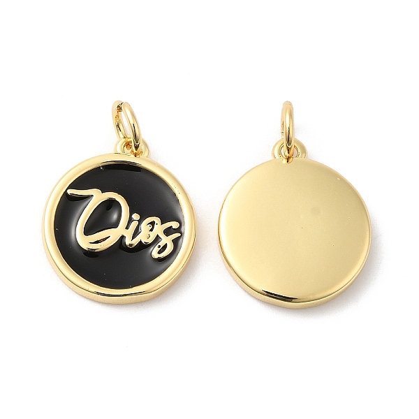 PandaHall Real 16K Gold Plated Brass Enamel Pendants, with Jump Ring, Flat Round with Word Charms, Black, 15x13x2.5mm, Hole: 3.5mm...
PandaHall Real 16K Gold Plated Brass Enamel Pendants, with Jump Ring, Flat Round with Word Charms, Black, 15x13x2.5mm, Hole: 3.5mm...