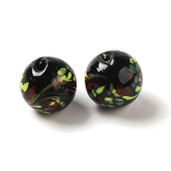 PandaHall Handmade Lampwork Beads, Round, Black, 12.5x12mm, Hole: 1.8mm Lampwork Round Black
PandaHall Handmade Lampwork Beads, Round, Black, 12.5x12mm, Hole: 1.8mm Lampwork Round Black