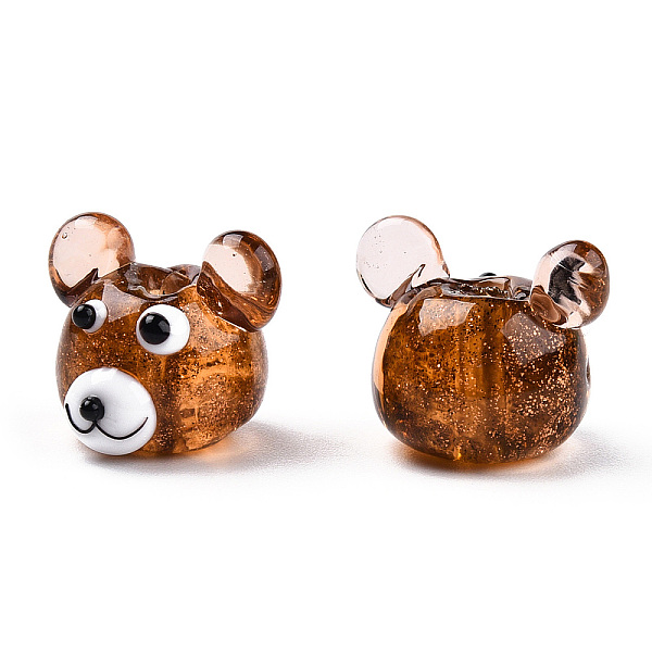 PandaHall Luminous Handmade Lampwork Beads, with Glitter Powder, Bear, Sienna, 14~15x16.5~18x15~17mm, Hole: 1.8~2mm Lampwork Bear Brown
PandaHall Luminous Handmade Lampwork Beads, with Glitter Powder, Bear, Sienna, 14~15x16.5~18x15~17mm, Hole: 1.8~2mm Lampwork Bear Brown
