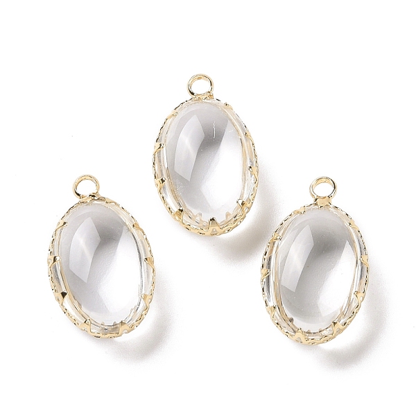 PandaHall Glass Pendants, with Light Gold Plated Brass Findings, Cadmium Free & Lead Free, Oval, Clear, 22x13x9mm, Hole: 2mm Brass+Glass...
PandaHall Glass Pendants, with Light Gold Plated Brass Findings, Cadmium Free & Lead Free, Oval, Clear, 22x13x9mm, Hole: 2mm Brass+Glass...