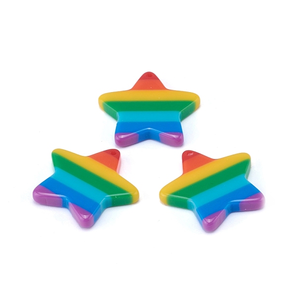 PandaHall Plastic Stripe Pendants, Rainbow Star Charms, Colorful, 26x26x4mm, Hole: 1.5mm Plastic Star
PandaHall Plastic Stripe Pendants, Rainbow Star Charms, Colorful, 26x26x4mm, Hole: 1.5mm Plastic Star