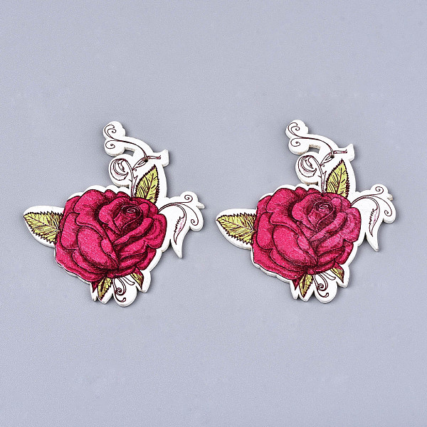 PandaHall Printed Wood Big Pendants, Dyed, Rose Flower, Deep Pink, 64x60x2mm, Hole: 1.4mm Wood Flower
PandaHall Printed Wood Big Pendants, Dyed, Rose Flower, Deep Pink, 64x60x2mm, Hole: 1.4mm Wood Flower