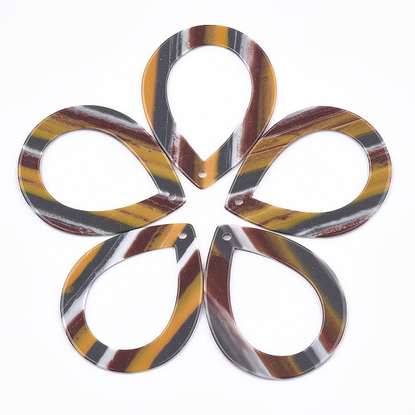 PandaHall Resin Pendants, teardrop, Stripe Pattern, Dark Goldenrod, 47x36.5x1.5mm, Hole: 1.8mm Resin Teardrop Gold
PandaHall Resin Pendants, teardrop, Stripe Pattern, Dark Goldenrod, 47x36.5x1.5mm, Hole: 1.8mm Resin Teardrop Gold