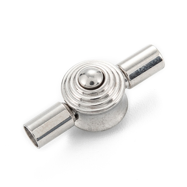 PandaHall 304 Stainless Steel Bayonet Clasps, Flat Round, Stainless Steel Color, 21x8.5x9.5mm, Hole: 3mm 304 Stainless Steel
PandaHall 304 Stainless Steel Bayonet Clasps, Flat Round, Stainless Steel Color, 21x8.5x9.5mm, Hole: 3mm 304 Stainless Steel