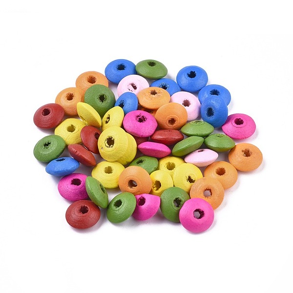 PandaHall Dyed Natural Wood Beads, Rondelle, Mixed Color, 14x6mm, Hole: 4mm, about 1515pcs/500g Wood Rondelle Multicolor
PandaHall Dyed Natural Wood Beads, Rondelle, Mixed Color, 14x6mm, Hole: 4mm, about 1515pcs/500g Wood Rondelle Multicolor
