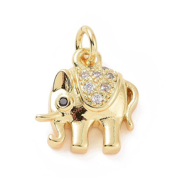 PandaHall Brass Micro Pave Cubic Zirconia Charms, with Jump Ring, Elephant Charm, Golden, 13x12x3.5mm, Hole: 2.8mm Brass+Cubic Zirconia..., Clear
PandaHall Brass Micro Pave Cubic Zirconia Charms, with Jump Ring, Elephant Charm, Golden, 13x12x3.5mm, Hole: 2.8mm Brass+Cubic Zirconia..., Clear