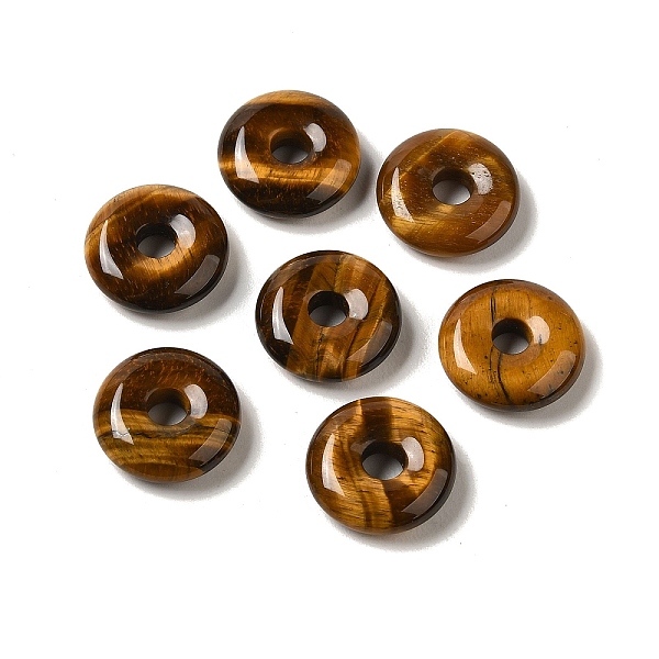 PandaHall Natural Tiger Eye Pendants, Donut/Pi Disc Charms, 15~16x4~5mm, Hole: 4~5mm Tiger Eye Donut
PandaHall Natural Tiger Eye Pendants, Donut/Pi Disc Charms, 15~16x4~5mm, Hole: 4~5mm Tiger Eye Donut