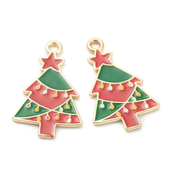 PandaHall Alloy Enamel Pendants, for Christmas, Golden, Christmas Tree, Red, 26.5x16x1mm, Hole: 1mm Alloy+Enamel Tree Red
PandaHall Alloy Enamel Pendants, for Christmas, Golden, Christmas Tree, Red, 26.5x16x1mm, Hole: 1mm Alloy+Enamel Tree Red