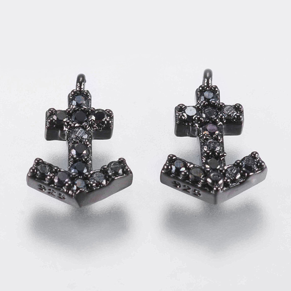 PandaHall Brass Micro Pave Cubic Zirconia Charms, Anchor, Black, Gunmetal, 10.5x7x2mm, Hole: 1mm Brass+Cubic Zirconia Anchor & Helm Black
PandaHall Brass Micro Pave Cubic Zirconia Charms, Anchor, Black, Gunmetal, 10.5x7x2mm, Hole: 1mm Brass+Cubic Zirconia Anchor & Helm Black