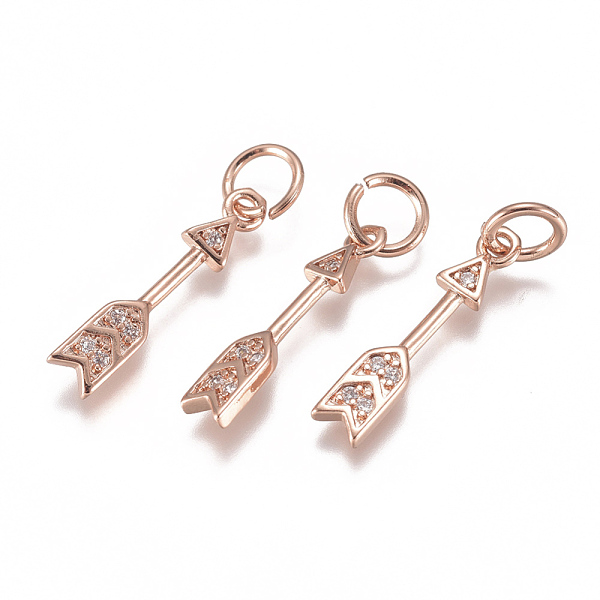 PandaHall Brass Micro Pave Cubic Zirconia Pendants, with Jump Ring, Long-Lasting Plated, Arrow, Clear, Mixed Color, 17x3x1mm, Hole: 3mm...
PandaHall Brass Micro Pave Cubic Zirconia Pendants, with Jump Ring, Long-Lasting Plated, Arrow, Clear, Mixed Color, 17x3x1mm, Hole: 3mm...