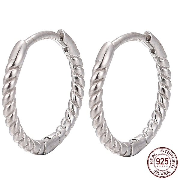 PandaHall Unisex Rhodium Plated 925 Sterling Silver Hoop Earrings, with S925 Stamp, Platinum, 11.5mm, Pin: 0.6mm Sterling Silver
PandaHall Unisex Rhodium Plated 925 Sterling Silver Hoop Earrings, with S925 Stamp, Platinum, 11.5mm, Pin: 0.6mm Sterling Silver