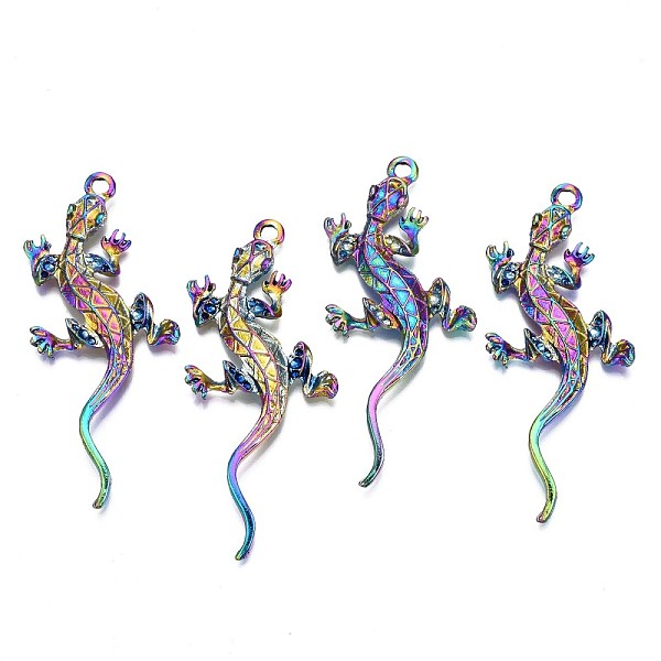 PandaHall Rainbow Color Alloy Big Pendant Rhinestone Settings, Cadmium Free & Nickel Free & Lead Free, Lizard, Fit For 1.4mm & 2mm...
PandaHall Rainbow Color Alloy Big Pendant Rhinestone Settings, Cadmium Free & Nickel Free & Lead Free, Lizard, Fit For 1.4mm & 2mm...