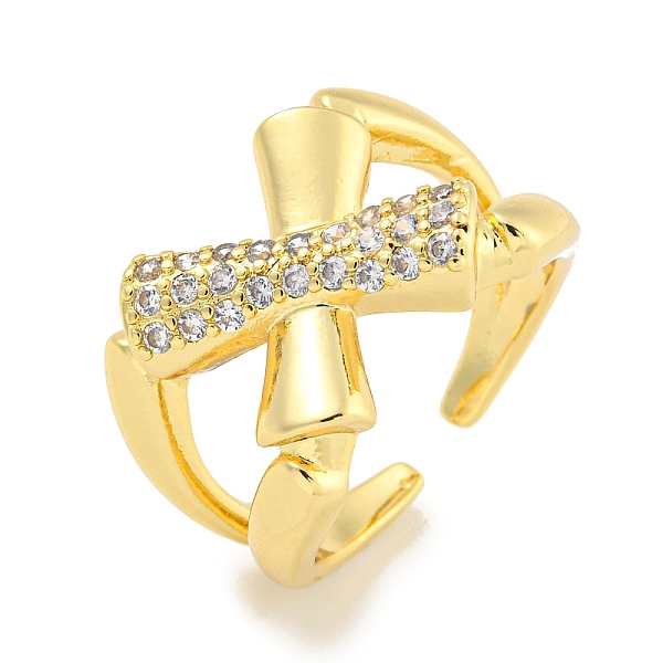 PandaHall Rack Plating Brass Micro Pave Cubic Zirconia Cross Open Cuff Ring for Women, Long-Lasting Plated, Cadmium Free & Lead Free, Real...
PandaHall Rack Plating Brass Micro Pave Cubic Zirconia Cross Open Cuff Ring for Women, Long-Lasting Plated, Cadmium Free & Lead Free, Real...