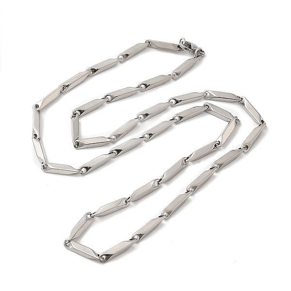 PandaHall 201 Stainless Steel Rectangle Bar Link Chain Necklace, Stainless Steel Color, 21.54 inch(54.7cm) 201 Stainless Steel
PandaHall 201 Stainless Steel Rectangle Bar Link Chain Necklace, Stainless Steel Color, 21.54 inch(54.7cm) 201 Stainless Steel
