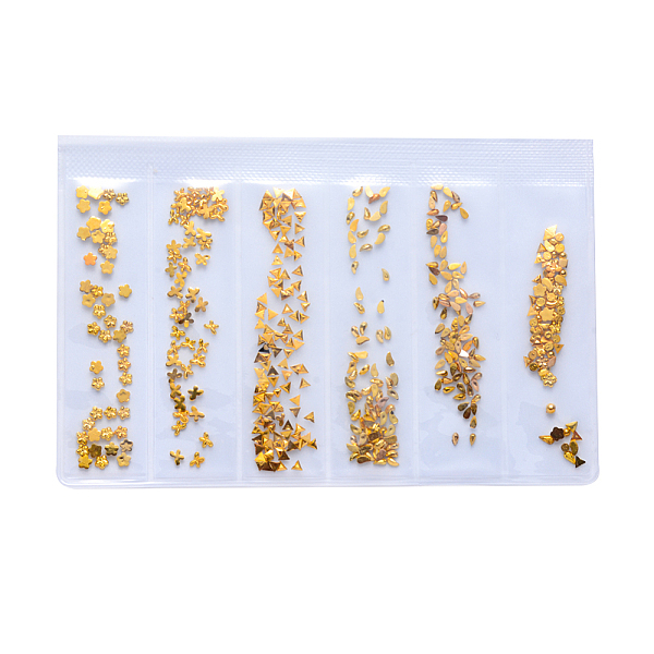 PandaHall Brass Cabochons, Nail Art Decoration Accessories, Flower & Triangle & teardrop, & Butterfly & Magatama, Golden, 2~3x2~4x1mm Brass...
PandaHall Brass Cabochons, Nail Art Decoration Accessories, Flower & Triangle & teardrop, & Butterfly & Magatama, Golden, 2~3x2~4x1mm Brass...
