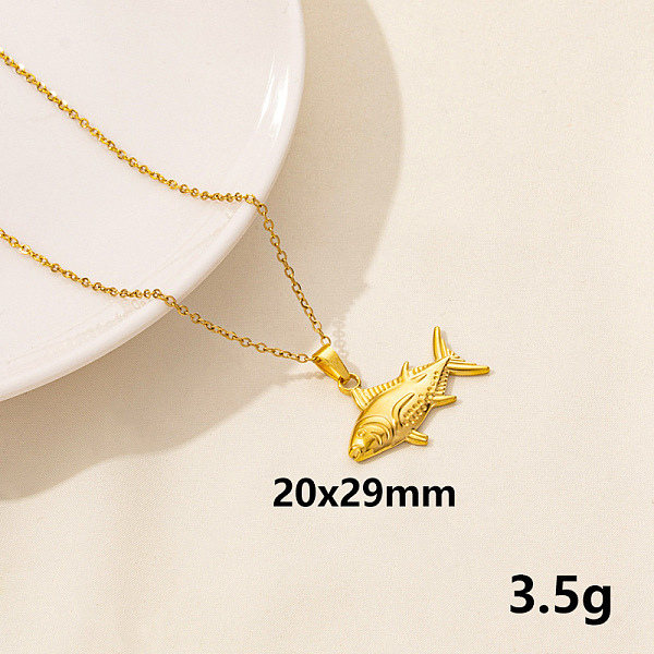 PandaHall Stylish Ocean Stainless Steel Fish Pendant Necklace for Women Stainless Steel Fish
PandaHall Stylish Ocean Stainless Steel Fish Pendant Necklace for Women Stainless Steel Fish