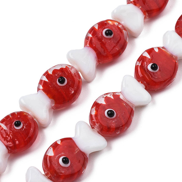 PandaHall Handmade Lampwork Beads Strands, Fish, Dark Red, 19~20x12.5x9mm, Hole: 0.8mm, about 25pcs/strand, 18.90 inch(48cm) Lampwork Fish
PandaHall Handmade Lampwork Beads Strands, Fish, Dark Red, 19~20x12.5x9mm, Hole: 0.8mm, about 25pcs/strand, 18.90 inch(48cm) Lampwork Fish