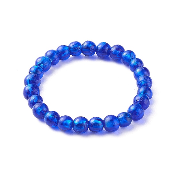 PandaHall Handmade Silver Foil Glass Beaded Stretch Bracelets, Blue, Inner Diameter: 2-1/2 inch(6.2cm) Glass Blue
PandaHall Handmade Silver Foil Glass Beaded Stretch Bracelets, Blue, Inner Diameter: 2-1/2 inch(6.2cm) Glass Blue