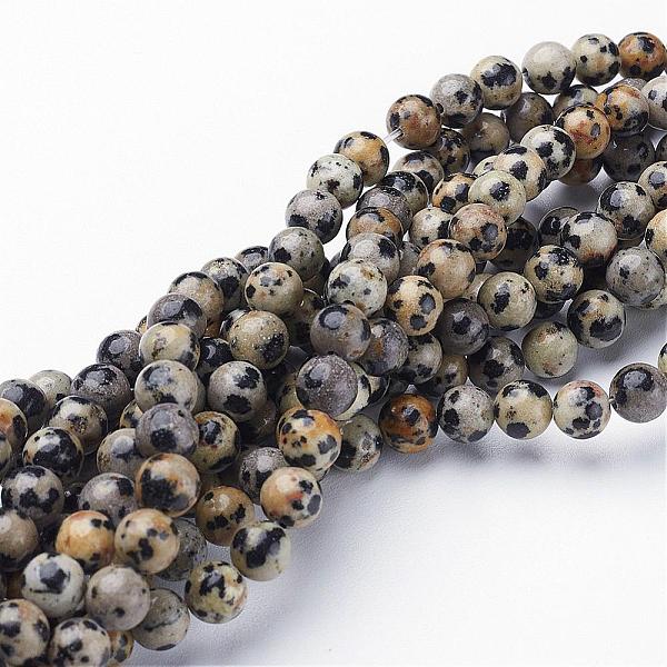 PandaHall Natural Dalmatian Jasper Beads Strands, Round, 6mm, Hole: 0.8mm, about 60pcs/strand, 15 inch/strand Dalmatian Jasper Round Yellow
PandaHall Natural Dalmatian Jasper Beads Strands, Round, 6mm, Hole: 0.8mm, about 60pcs/strand, 15 inch/strand Dalmatian Jasper Round Yellow