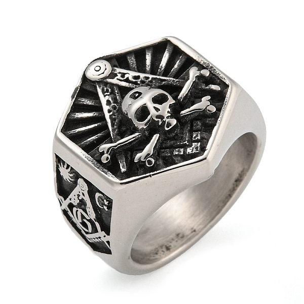 PandaHall 304 Stainless Steel Ring, Skull, Inner Diameter: 19mm 304 Stainless Steel Skull
PandaHall 304 Stainless Steel Ring, Skull, Inner Diameter: 19mm 304 Stainless Steel Skull