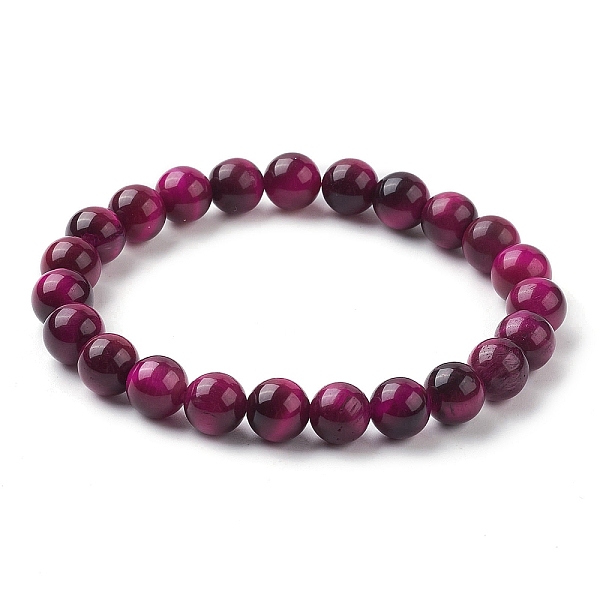 PandaHall Dyed Natural Tiger Eye Beaded Stretch Bracelets, Fuchsia, Inner Diameter: 2-1/8 inch(5.5cm) Tiger Eye Round Pink
PandaHall Dyed Natural Tiger Eye Beaded Stretch Bracelets, Fuchsia, Inner Diameter: 2-1/8 inch(5.5cm) Tiger Eye Round Pink