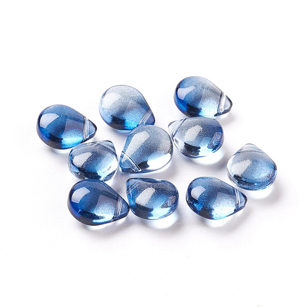 PandaHall Transparent Glass Beads, with Glitter Powder, Dyed & Heated, Teardrop, Blue, 12x9x6mm, Hole: 1mm Glass Teardrop Blue
PandaHall Transparent Glass Beads, with Glitter Powder, Dyed & Heated, Teardrop, Blue, 12x9x6mm, Hole: 1mm Glass Teardrop Blue
