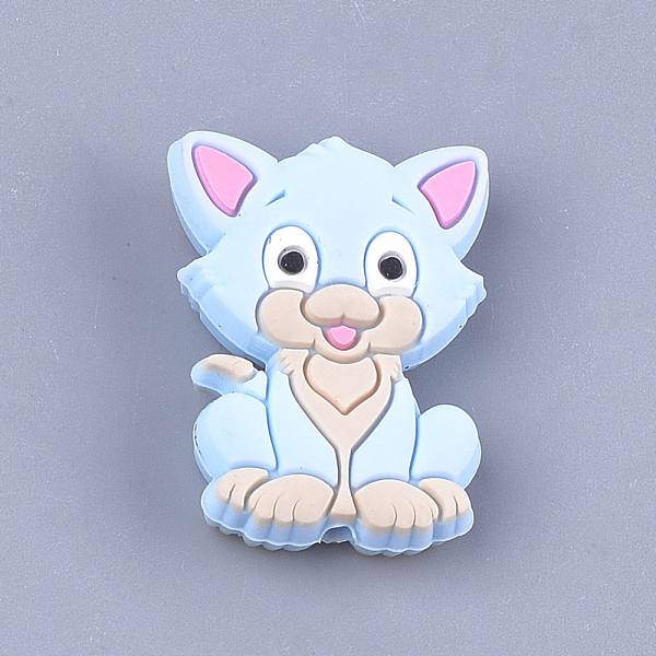 PandaHall Food Grade Eco-Friendly Silicone Focal Beads, Kitten, Chewing Beads For Teethers, DIY Nursing Necklaces Making, Cat, Light Blue...
PandaHall Food Grade Eco-Friendly Silicone Focal Beads, Kitten, Chewing Beads For Teethers, DIY Nursing Necklaces Making, Cat, Light Blue...