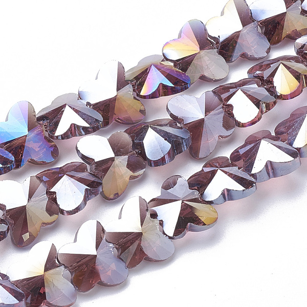 PandaHall Electroplate Glass Beads, AB Color Plated, Faceted, Butterfly, Old Rose, 12x14.5x7.5mm, Hole: 1mm Glass Butterfly Purple
PandaHall Electroplate Glass Beads, AB Color Plated, Faceted, Butterfly, Old Rose, 12x14.5x7.5mm, Hole: 1mm Glass Butterfly Purple