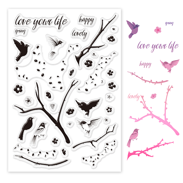 PandaHall PVC Plastic Stamps, for DIY Scrapbooking, Photo Album Decorative, Cards Making, Stamp Sheets, Bird Pattern, 16x11x0.3cm Plastic...
PandaHall PVC Plastic Stamps, for DIY Scrapbooking, Photo Album Decorative, Cards Making, Stamp Sheets, Bird Pattern, 16x11x0.3cm Plastic...