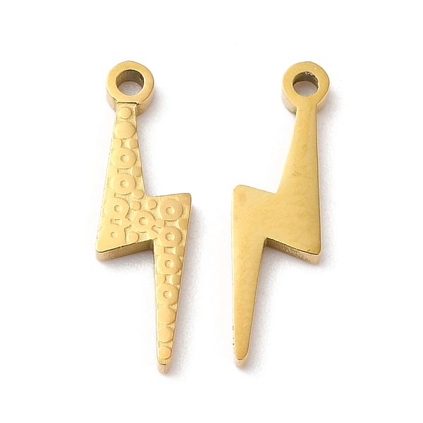 PandaHall Ion Plating(IP) 316L Surgical Stainless Steel Pendants, Lightning Bolt Charm, Textured, Real 18K Gold Plated, 15.7x4.5x1.3mm, Hole...
PandaHall Ion Plating(IP) 316L Surgical Stainless Steel Pendants, Lightning Bolt Charm, Textured, Real 18K Gold Plated, 15.7x4.5x1.3mm, Hole...