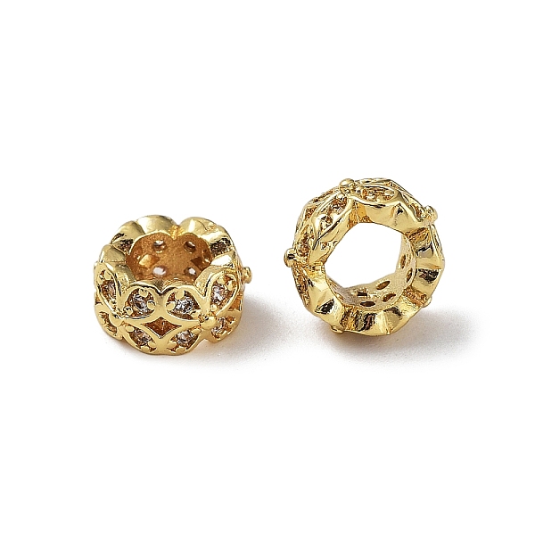PandaHall Rack Plating Brass Micro Pave Cubic Zirconia European Beads, Large Hole Beads, Cadmium Free & Lead Free, Long-Lasting Plated...
PandaHall Rack Plating Brass Micro Pave Cubic Zirconia European Beads, Large Hole Beads, Cadmium Free & Lead Free, Long-Lasting Plated...