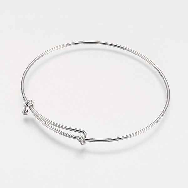 PandaHall 304 Stainless Steel Expandable Bangle Making, Stainless Steel Color, 2-3/4 inch(7cm) Stainless Steel
PandaHall 304 Stainless Steel Expandable Bangle Making, Stainless Steel Color, 2-3/4 inch(7cm) Stainless Steel