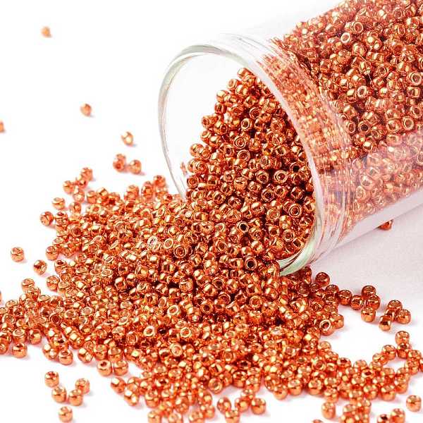 PandaHall TOHO Round Seed Beads, Japanese Seed Beads, (PF562) PermaFinish Burnt Orange Metallic, 15/0, 1.5mm, Hole: 0.7mm, about...
PandaHall TOHO Round Seed Beads, Japanese Seed Beads, (PF562) PermaFinish Burnt Orange Metallic, 15/0, 1.5mm, Hole: 0.7mm, about...