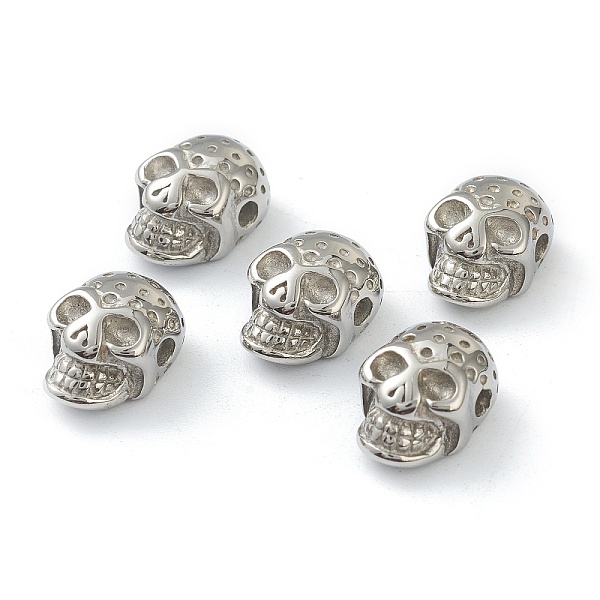 PandaHall 304 Stainless Steel Beads, Skull, for Halloween, Stainless Steel Color, 13.5x9.5x7mm, Hole: 1.8mm 304 Stainless Steel Skull
PandaHall 304 Stainless Steel Beads, Skull, for Halloween, Stainless Steel Color, 13.5x9.5x7mm, Hole: 1.8mm 304 Stainless Steel Skull