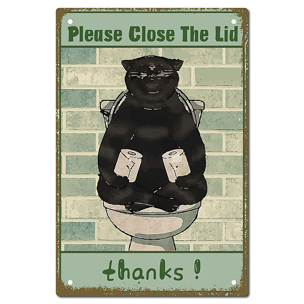 PandaHall Vintage Metal Iron Tin Sign Poster, Wall Decor for Bars, Restaurants, Cafes Pubs, Vertical Rectangle, Cat Pattern, 300x200x0.5mm...
PandaHall Vintage Metal Iron Tin Sign Poster, Wall Decor for Bars, Restaurants, Cafes Pubs, Vertical Rectangle, Cat Pattern, 300x200x0.5mm...